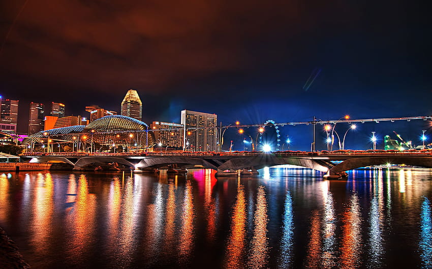 City Lights posted by Sarah Tremblay, beautiful city nightscape HD wallpaper