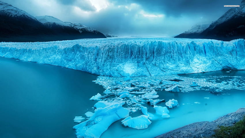 Gletser yang mengagumkan, gletser Wallpaper HD