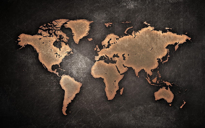 21 Fantastic World Map, mappa del mondo Sfondo HD