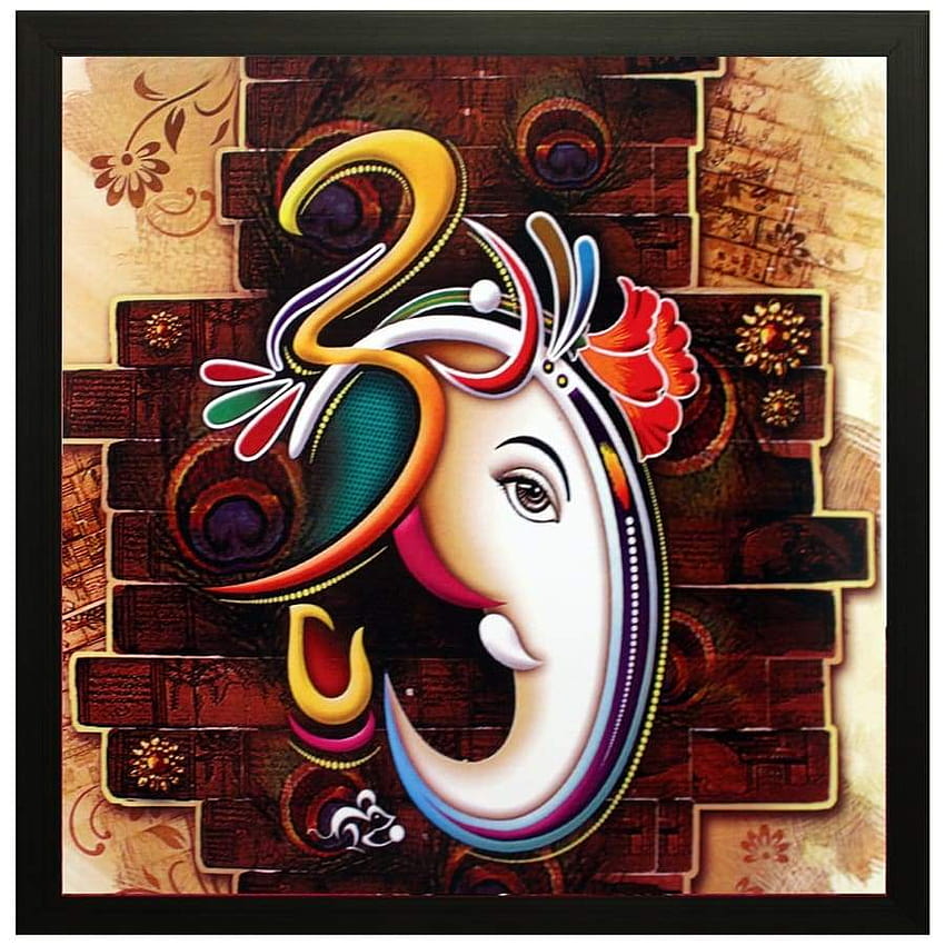 Modern Abstract Ganesha, modern art ganesha HD phone wallpaper