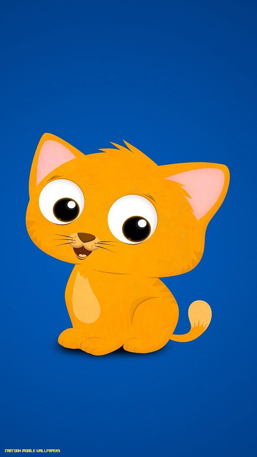 Cartoon Kitten, full cartoon mobile HD phone wallpaper | Pxfuel