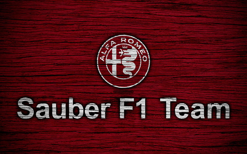 Alfa Romeo Sauber F1 Team, logo, F1 teams, alfa romeo logo HD wallpaper
