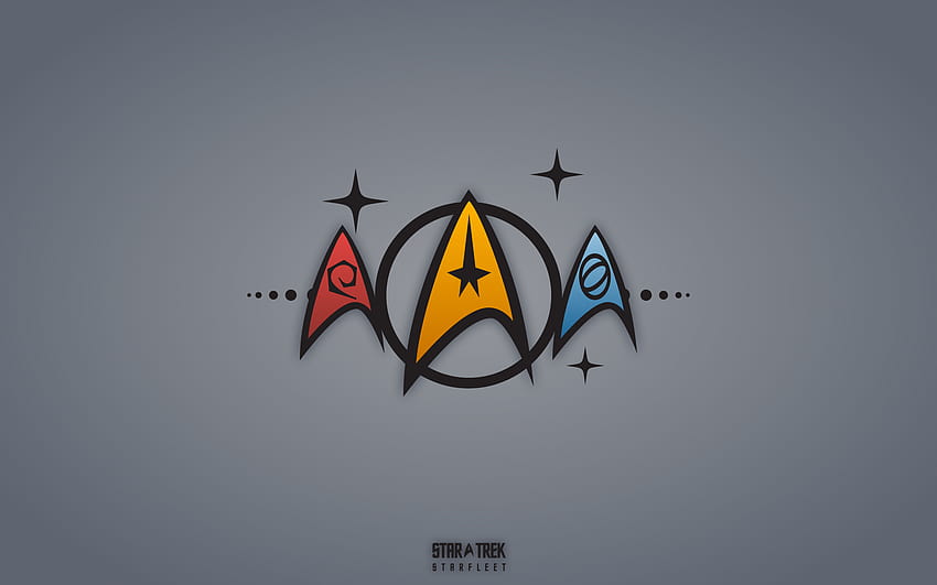 Star Trek Group, star trek symbols HD wallpaper
