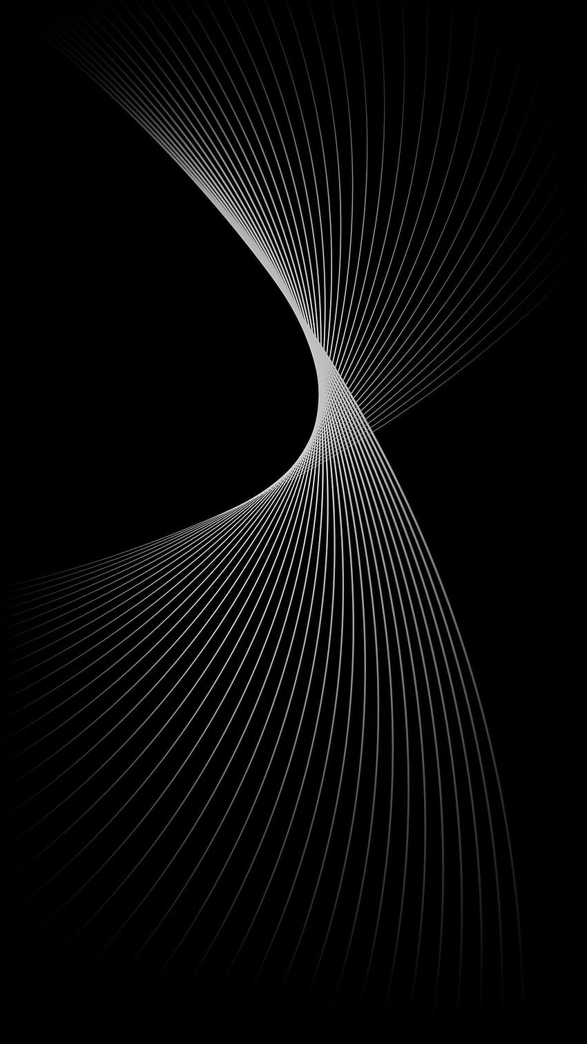 1440x2560 Archivo para curvas en blanco y negro para OnePlus 3, one plus black fondo de pantalla del teléfono