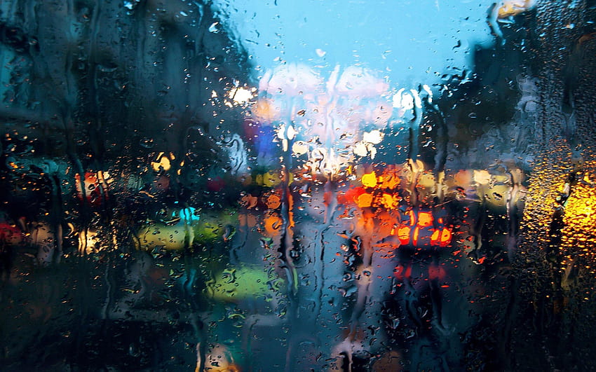 Aesthetic Rain, computer rain aesthetic HD wallpaper