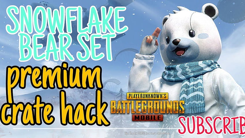 Snowflake Bear set lucky draw pubg mobile /subscribe to the channel HD wallpaper