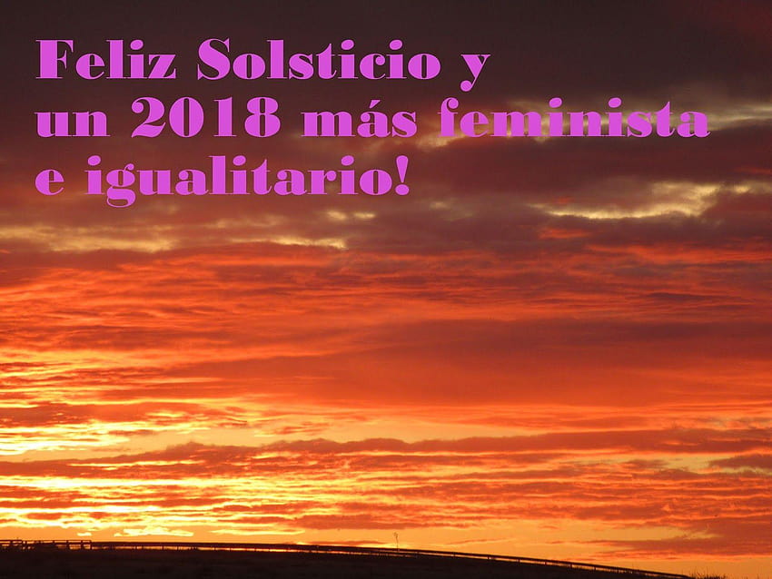 mujer del mediterraneo: Feliz Solsticio y un 2018 más feminista e, solsticio de invierno HD wallpaper