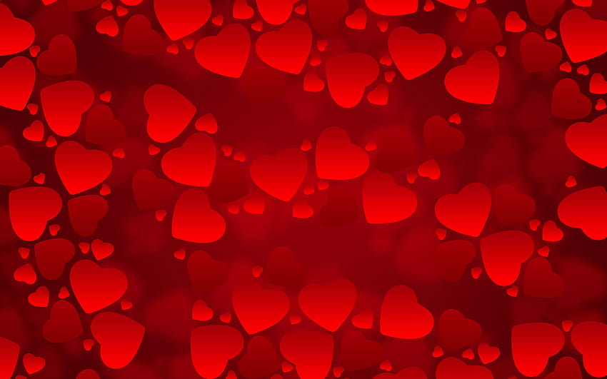 Coeurs volants pleins, besties heureux de la Saint-Valentin Fond d'écran HD