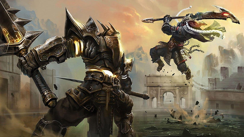 Knight Warrior Epic Fight Fantasy a31, cavaleiro épico papel de parede HD