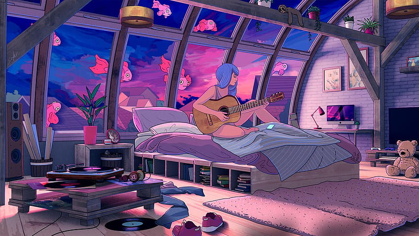 Chill Beats Presents: Lofi Dreams by Eugene, alone lofi HD wallpaper