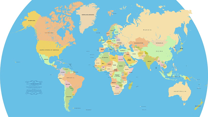 mapa świata krajów 7000x3939 Wysoka jakość, wysoka, mapy świata z krajami Tapeta HD