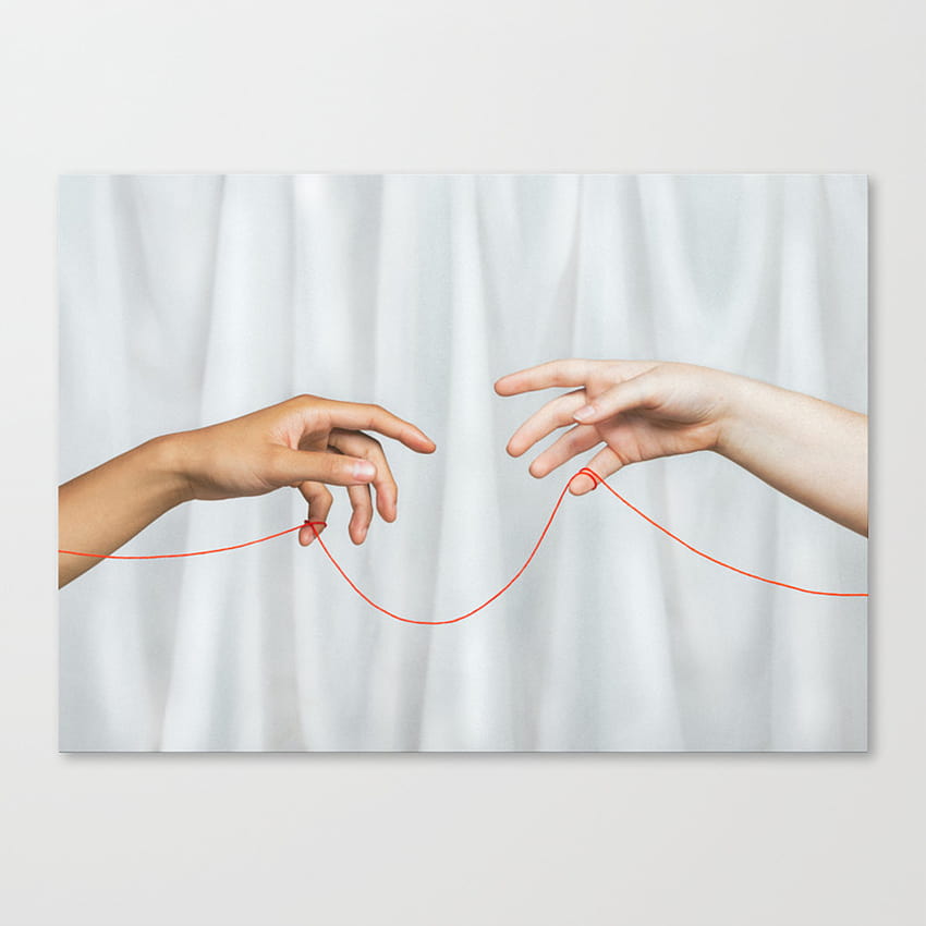 red string of fate Canvas Print by pipaluq HD phone wallpaper
