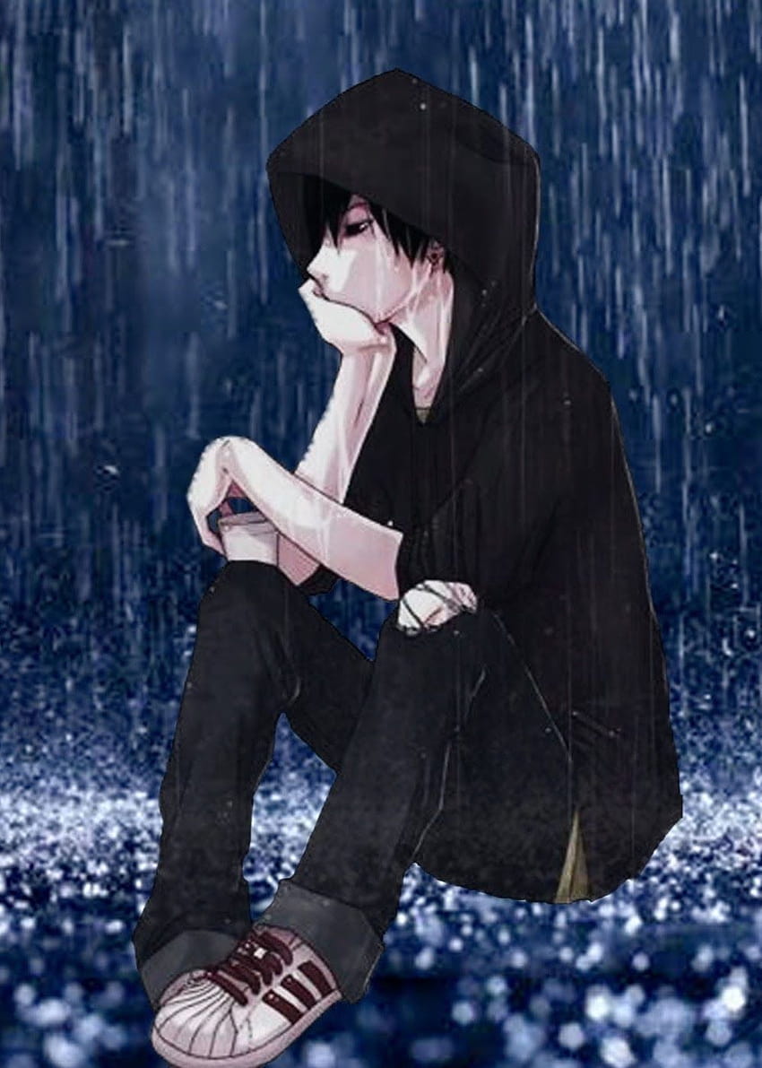 Alone Sad Anime Boys, sad boy anime pfp HD phone wallpaper