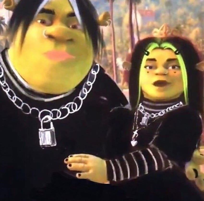Emo Shrek e Fiona Sfondo HD