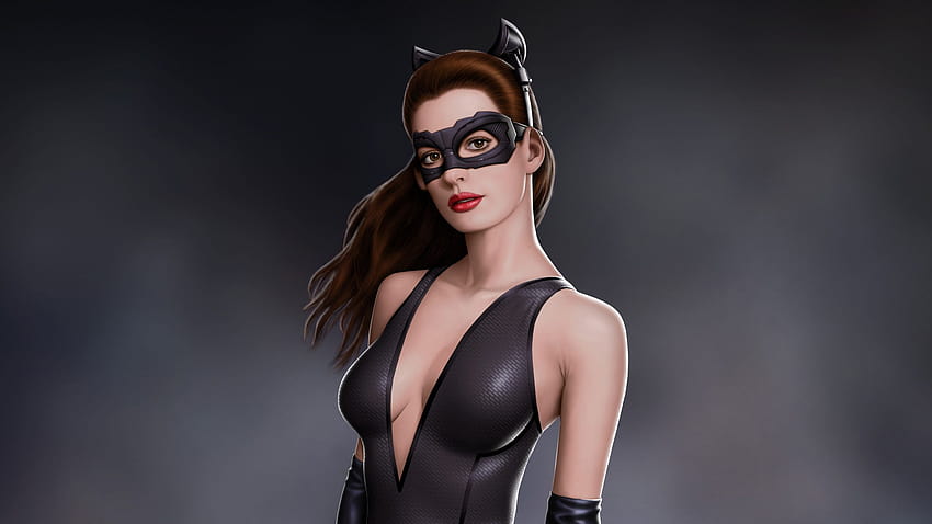 anne hathaway catwoman makeup