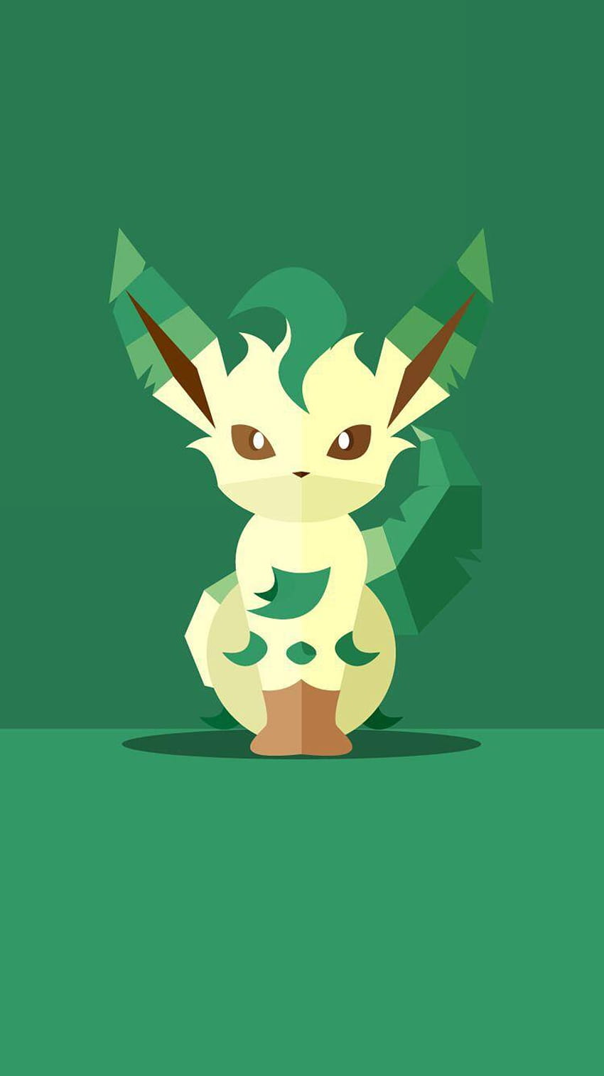 Pokémon Fofo Leafeon para colorir