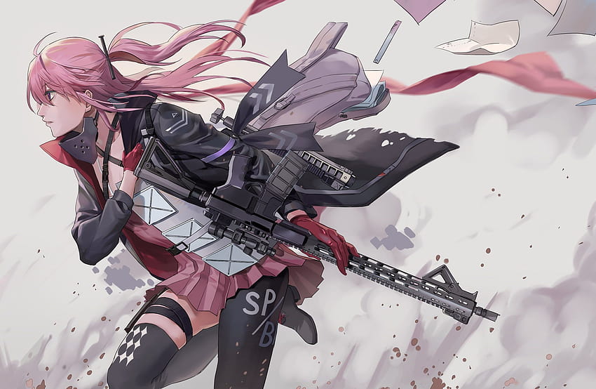 Pin on Girls Frontline, anime girl characters with pink hair HD ...