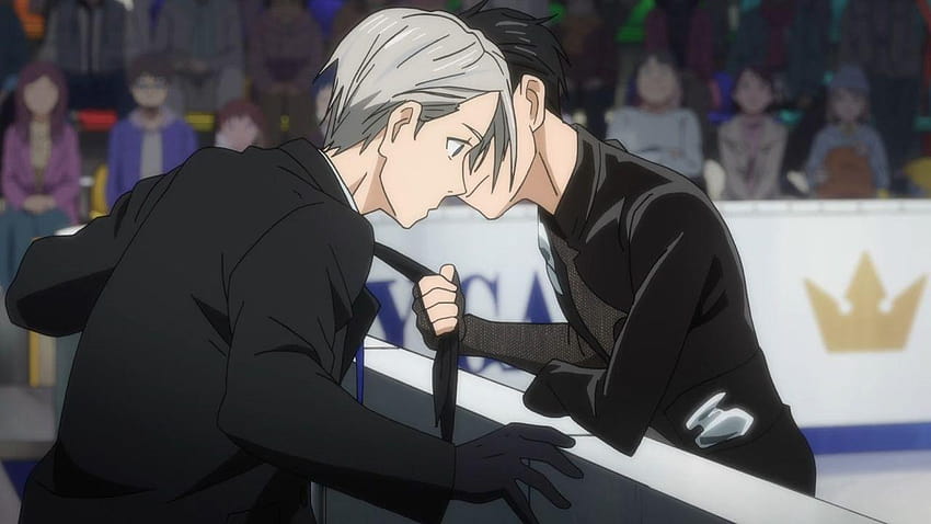 Yuri On Ice, beijo, casal, gelo, HD phone wallpaper