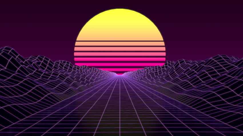 Synthwave and backgrounds, retro sun HD wallpaper