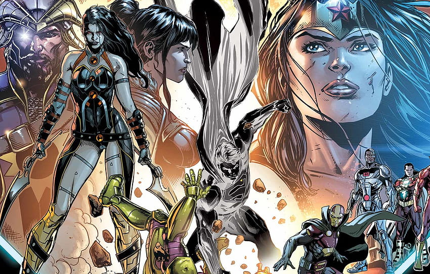 Heróis, Traje, Luta, Superman, Quadrinhos, darkseid dc comics papel de parede HD