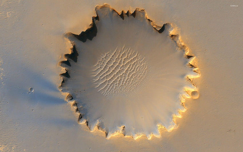 Victoria crater, Mars HD wallpaper