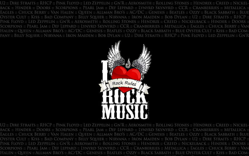 I Love Rock Music, i love music HD wallpaper
