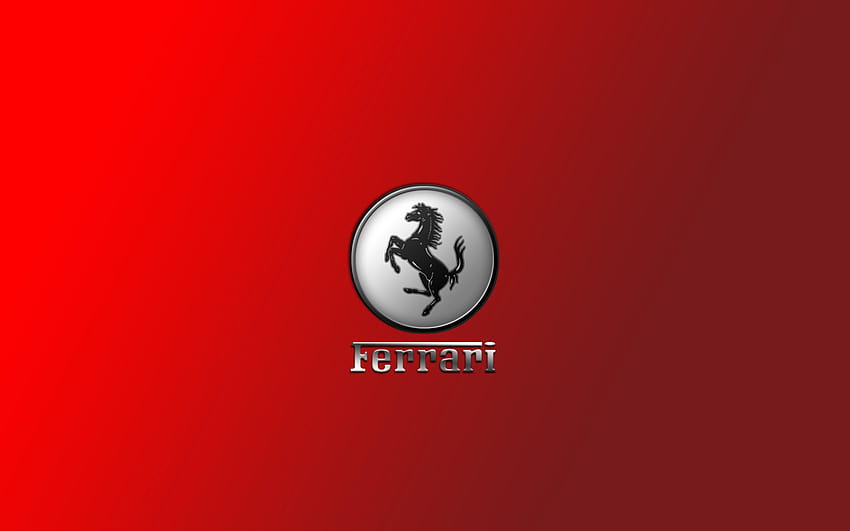 Brand logo 3D, ferrari logo 3d HD wallpaper