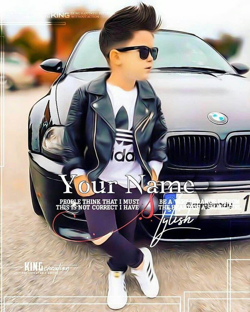Write Name On Cool Boy Dp With Car HD phone wallpaper