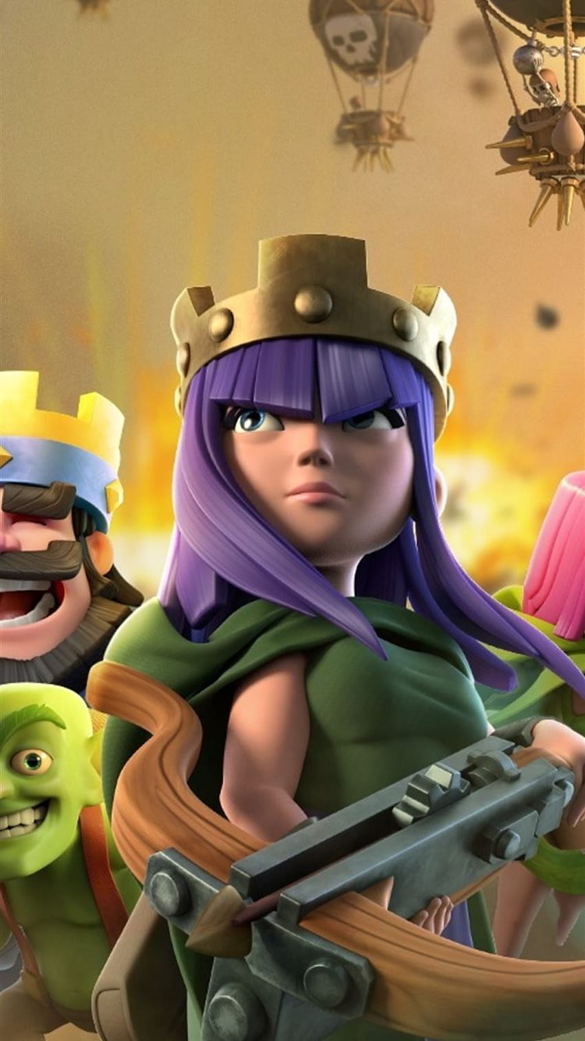 Clash Of Clans Clash Royale Supercell Games Sony X... iPhone, coc queen HD phone wallpaper