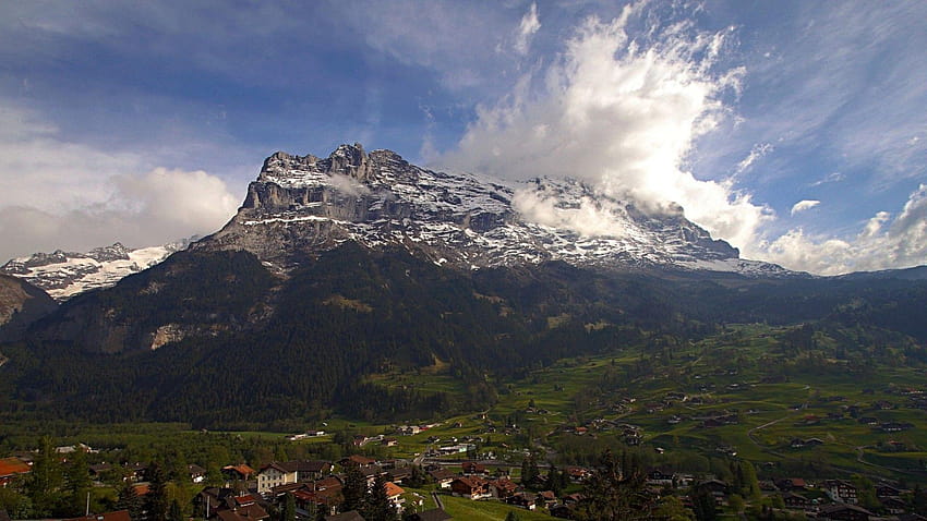 Eiger Tag : Eiger Peak Berner Alpen Switzerland Snowy HD wallpaper