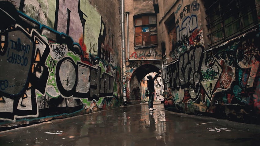 Graffiti City, hip hop street HD wallpaper
