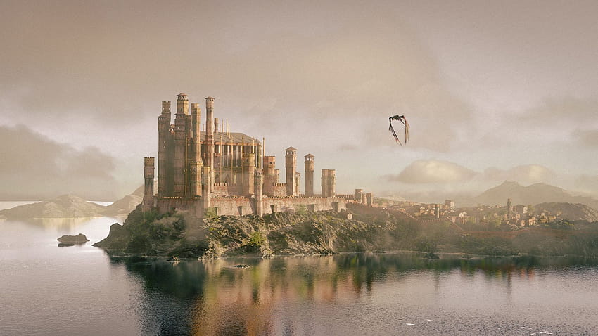 King's Landing Castle โดย Steve Lund คิงส์แลนดิ้ง วอลล์เปเปอร์ HD