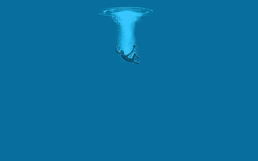Plunging into the Ocean [1920x1200], ocean minimal HD wallpaper