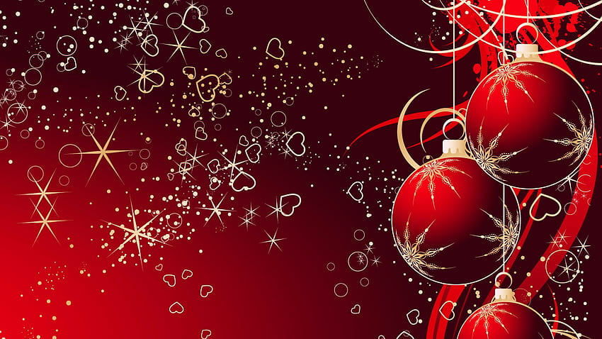 Latar Belakang Bingkai Natal yang Mewah dan Indah untuk Template Powerpoint Wallpaper HD