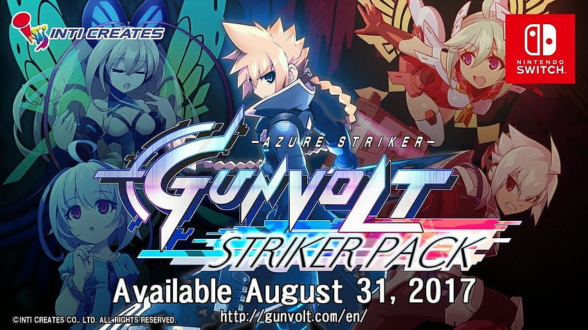 Azure Striker Gunvolt：STRIKER PACK Official web site, azure striker gunvolt striker pack HD wallpaper