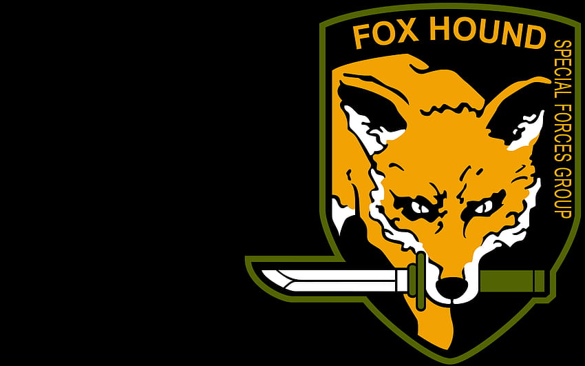 Foxhound-Logo, Logo der Spezialeinheiten HD-Hintergrundbild