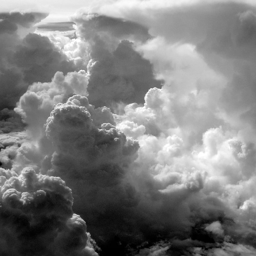 Grey Clouds, black clouds aesthetic HD phone wallpaper
