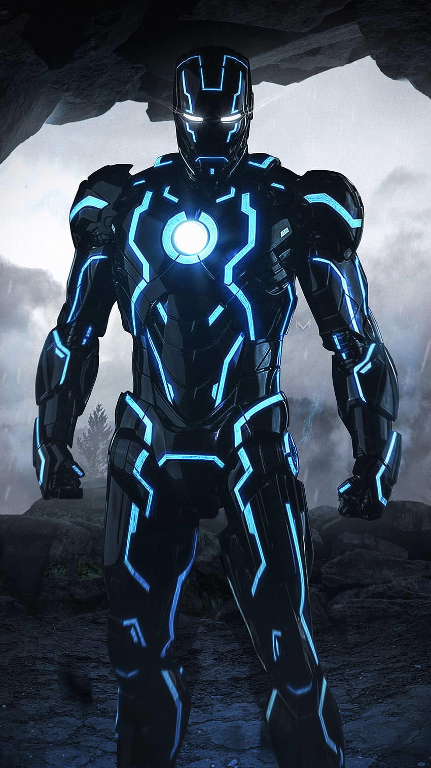 Iron man Neon Suit iPhone, i love you 3000 HD phone wallpaper