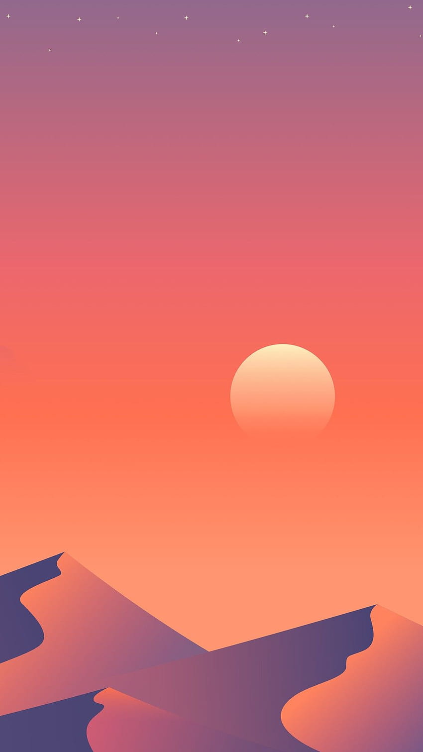 Minimalist Sunset, sunset minimalist iphone HD phone wallpaper