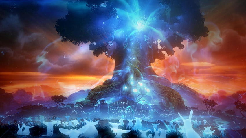 ori animated, silent forest HD wallpaper