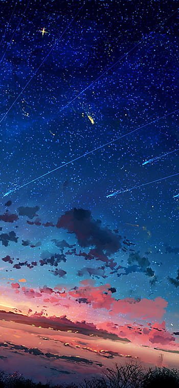Sunset Anime Girl Silhouette Horizon Clouds Scenery 4K Wallpaper iPhone HD  Phone #6220f