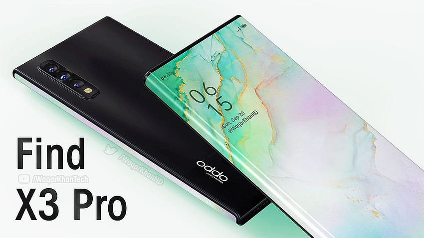 Oppo Find X3 Pro ได้รับการเรนเดอร์ด้วยหน้าจอโค้งพิเศษตามสิทธิบัตร – โทรศัพท์แนวคิด วอลล์เปเปอร์ HD