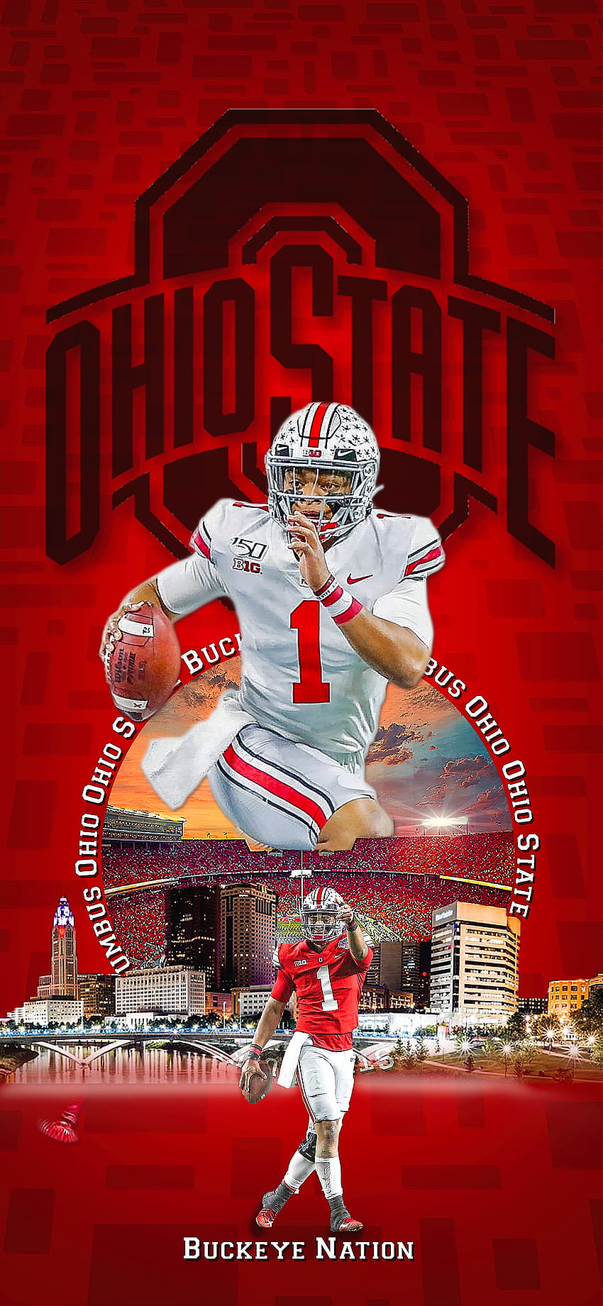 OSU . Requested by me and created by @lonnieflippin on twitter . So sick figured I would share with y'all. Go Bucks! : r/OhioStateFootball, osu football HD phone wallpaper
