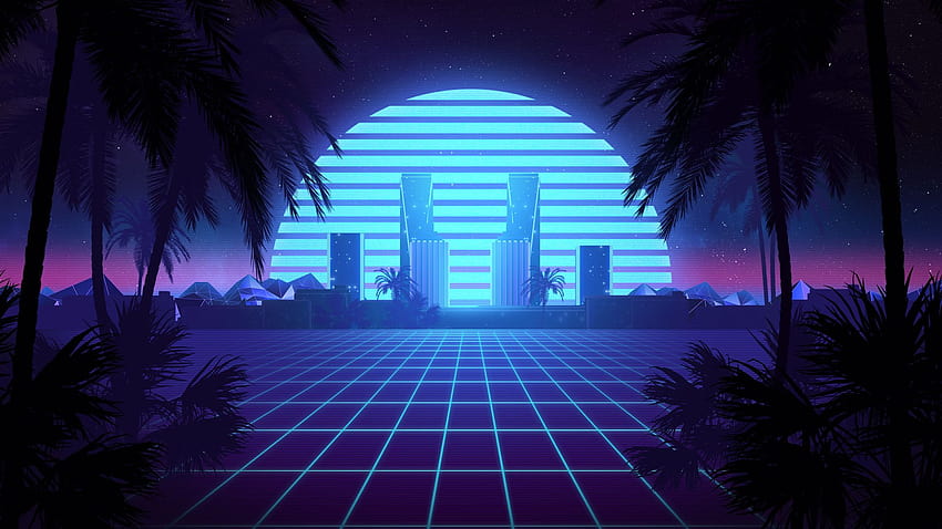 5 Themes, retro synthwave theme ps4 HD wallpaper
