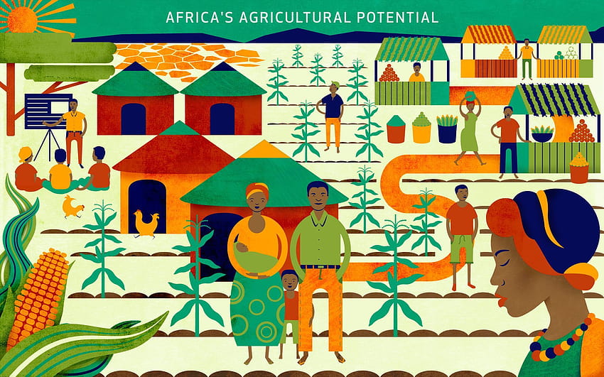 African agriculture has the greatest promise: a growing population, agriculture revolution HD wallpaper
