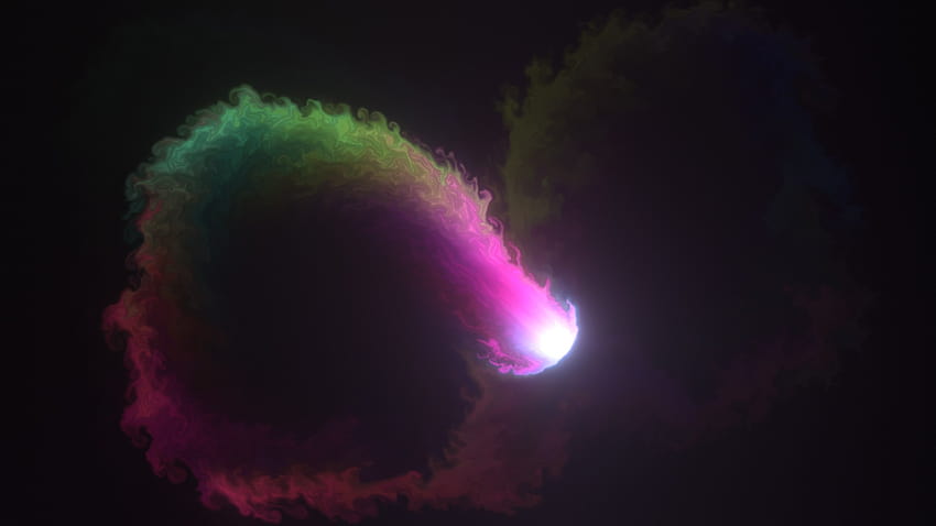 Kolorowa płynna animacja, dźwięk reaktywny Tapeta HD