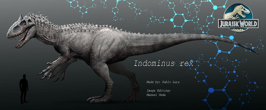 Jurassic World Indominus rex por MANUSAURIO [1600x662, t rex vs indominus rex fondo de pantalla