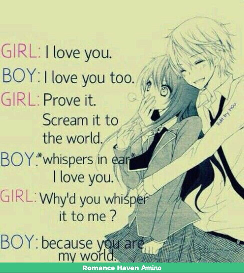 Anime Sorry Love Quote Wallpapers - Wallpaper Cave
