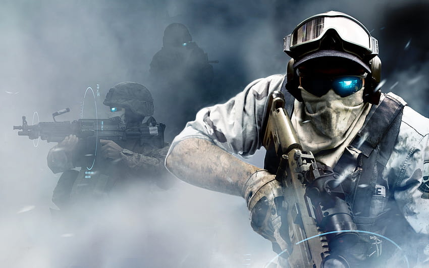 special Forces, Assault Rifle, Machine Gun, Smoke, Tactical, SCAR HD wallpaper