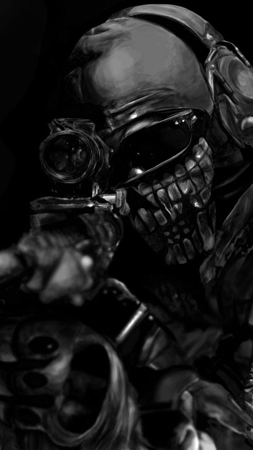 720x1280 Grafika, ciemny, żołnierz, Call of Duty: Ghosts Tapeta na telefon HD